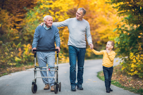 Life Assure Elderly Father Aduly Son And Grandson Walk In Park Blog